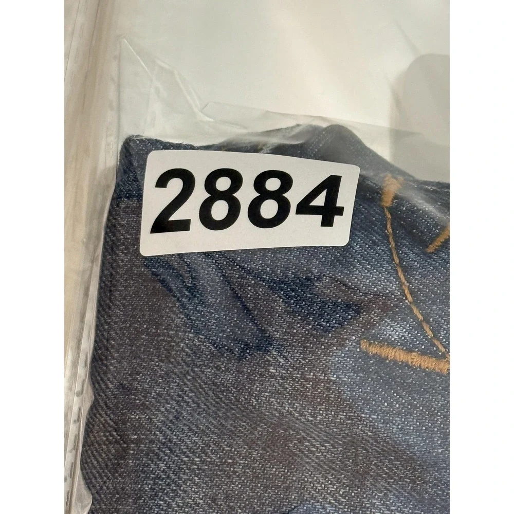 Diesel Safado Jeans Mens 33x34 Medium Wash Blue Slim Straight Distressed Denim